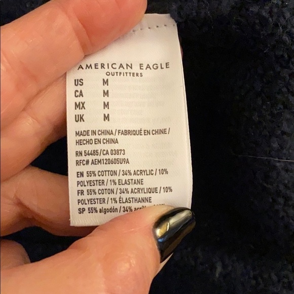 American Eagle Sweater Hoodie size M EUC - Picture 6 of 6